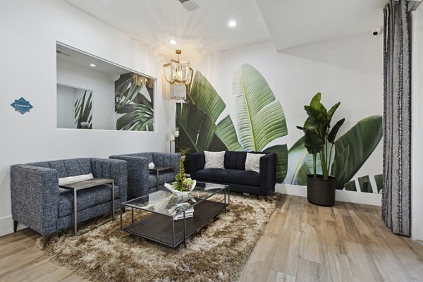 Clubhouse featuring stylish modern decor at The Banks at Rivergate Apartments