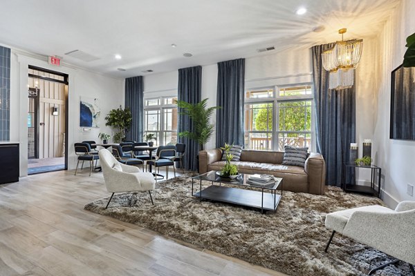 Elegant clubhouse featuring modern design at The Banks at Rivergate Apartments