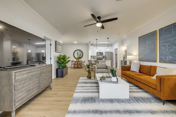 living room at The Banks at Rivergate Apartments