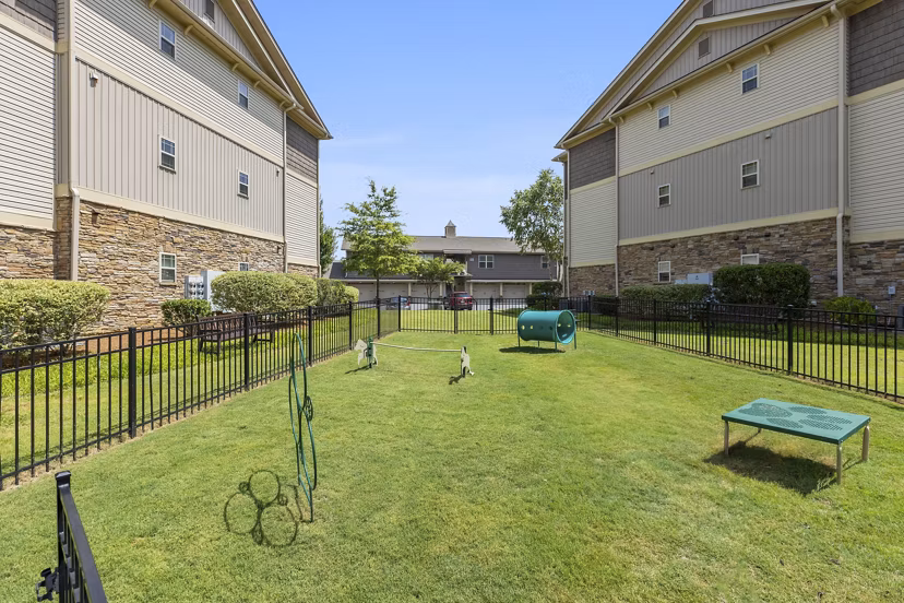 Dog-friendly park at The Banks at Rivergate Apartments