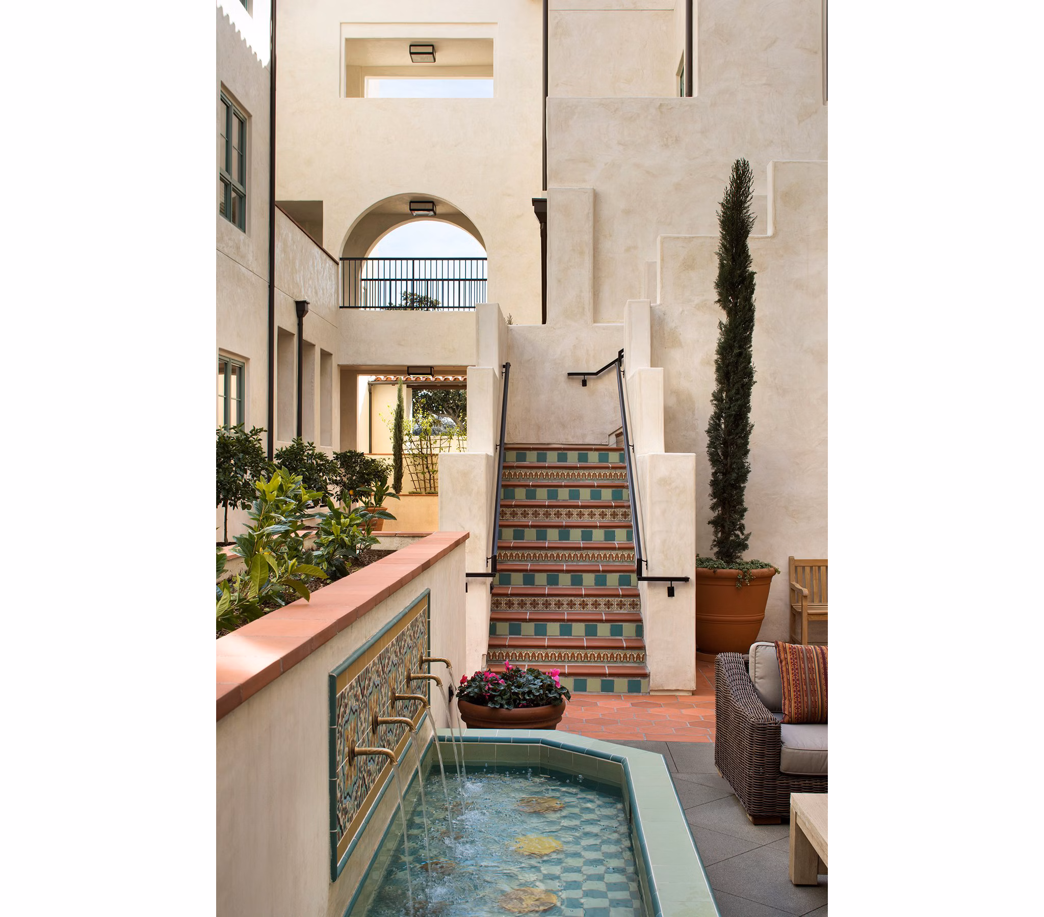 Clubhouse with modern furnishings in Andalucia Apartments