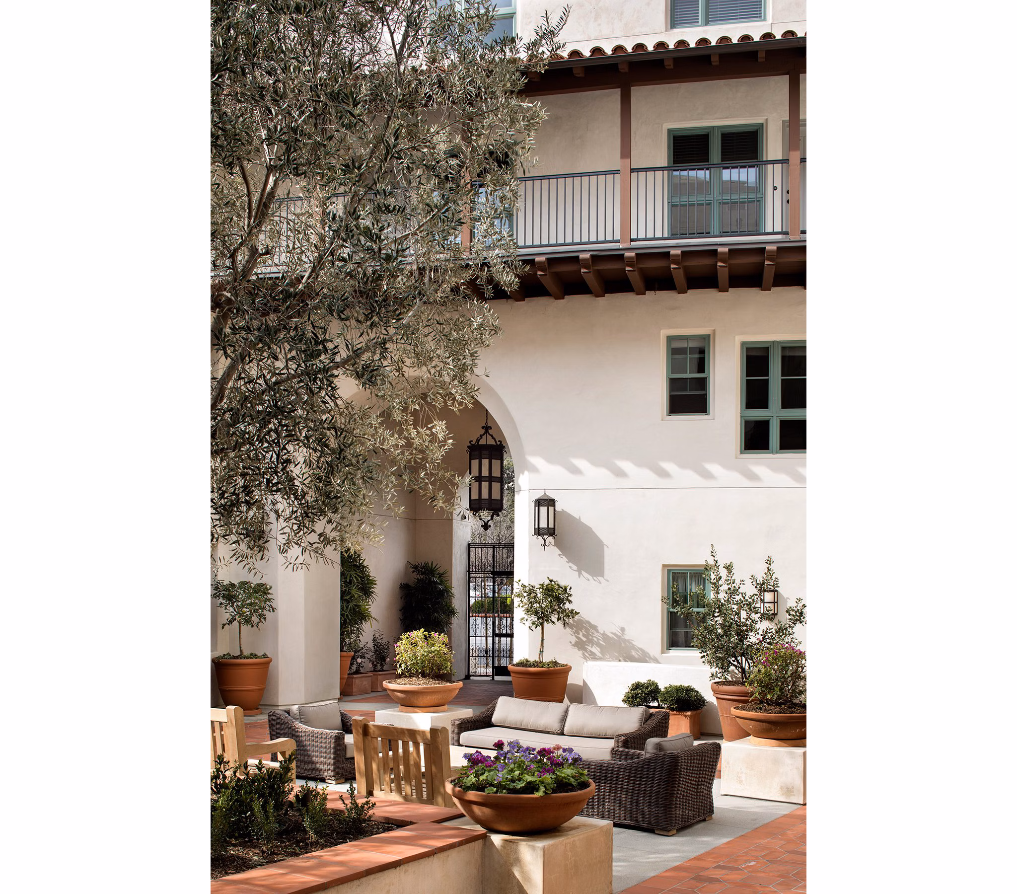Modern clubhouse with cozy seating in Andalucia Apartments, a  luxury property