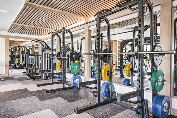 fitness center at Esperanza at Duarte Station Apartments