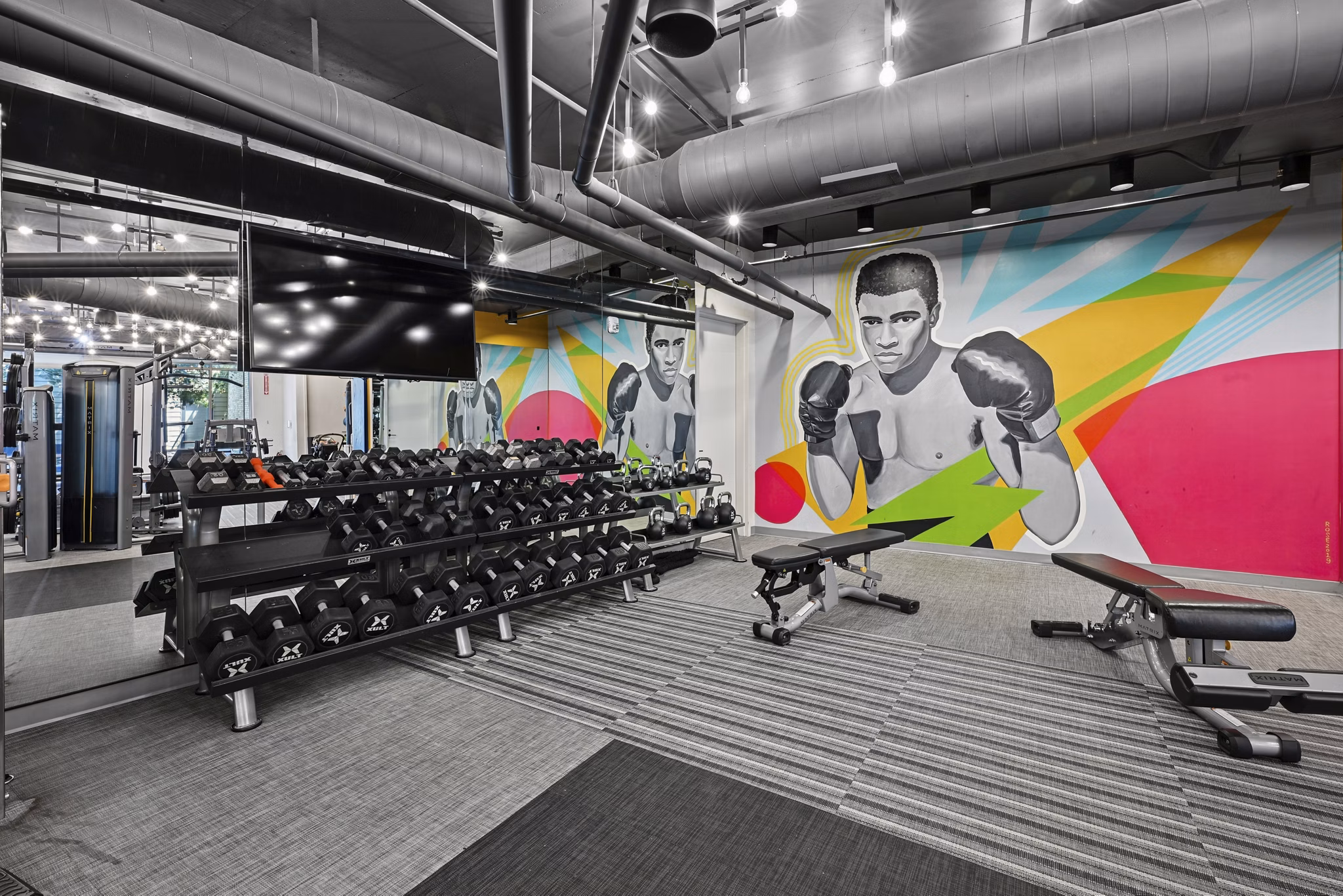 Fitness Center at Centro Arlington Apartments