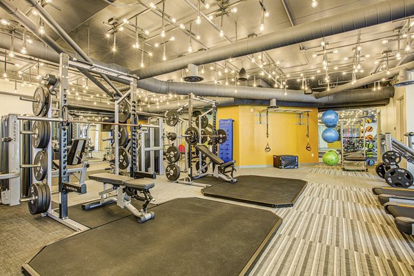 fitness center at Centro Arlington Apartments