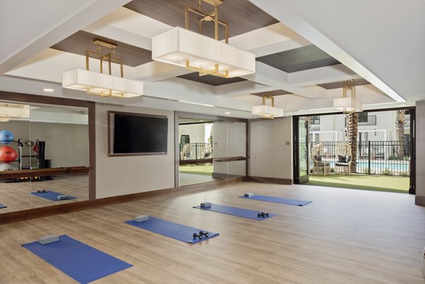 yoga/spin studio at Everleigh San Clemente Apartments