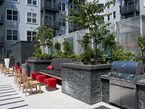 grill area at Notch8 Apartments