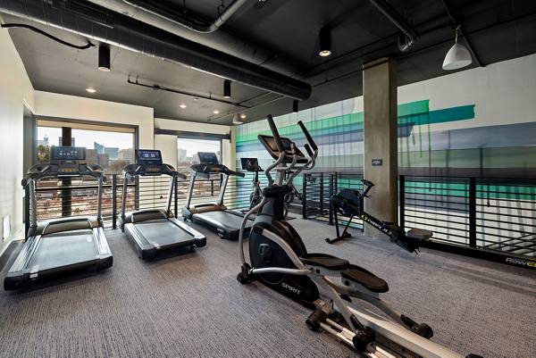 fitness center at The Signal Apartments