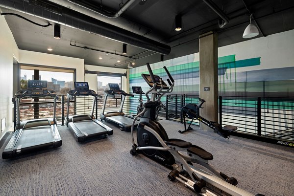 State-of-the-art fitness center with modern equipment at The Signal Apartments