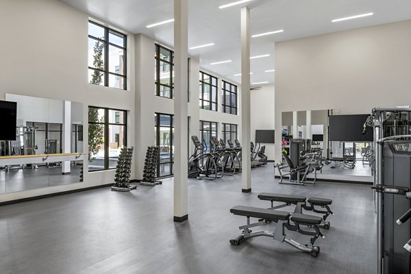 fitness center at Bri at Station Park Apartments