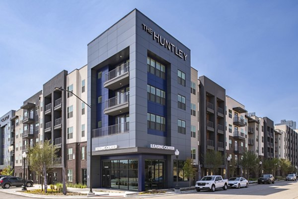 exterior at The Huntley Apartments