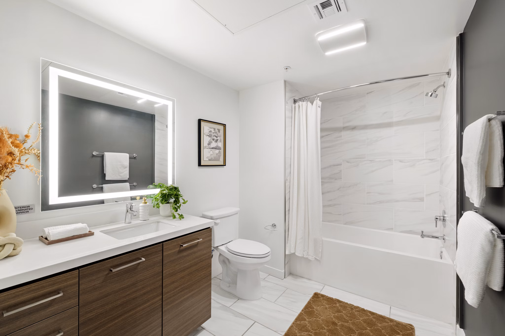 bathroom at Next on Lex Apartments