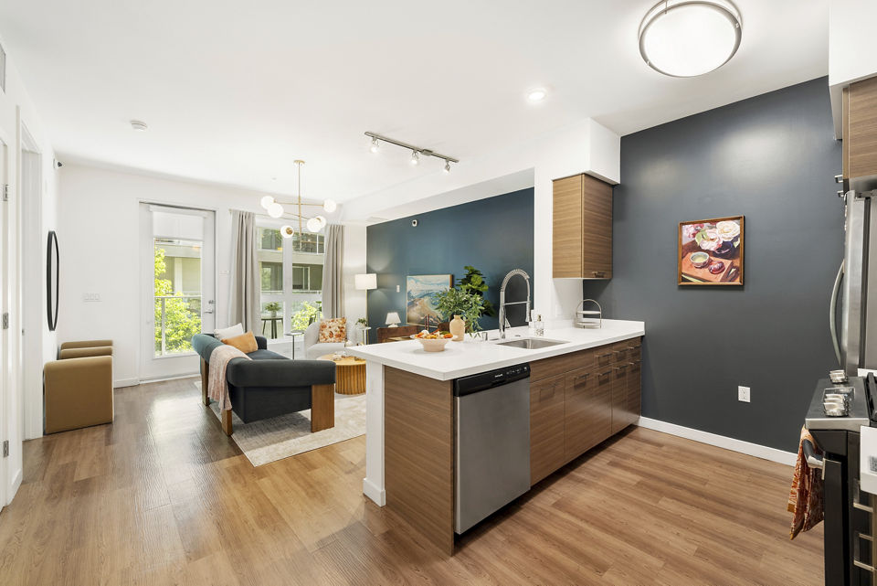 living room at Next on Lex Apartments