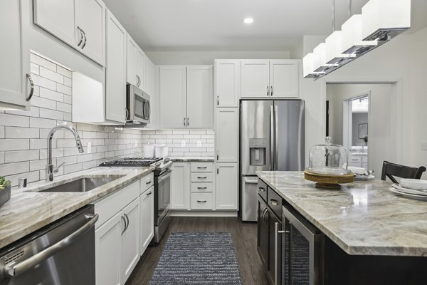 kitchen at Avidor Edina Apartments