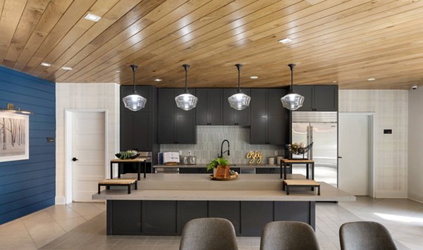 Modern clubhouse with lounge seating at Avidor Minnetonka Apartments, ideal for socializing and relaxation