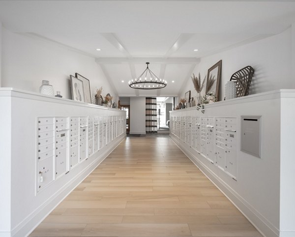 Mail room with secure package lockers in Avidor Minnetonka Apartments