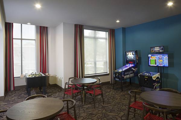 game room at District at Washington Apartments