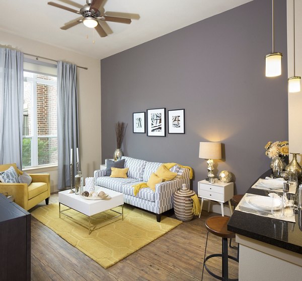 living room  at District at Washington Apartments