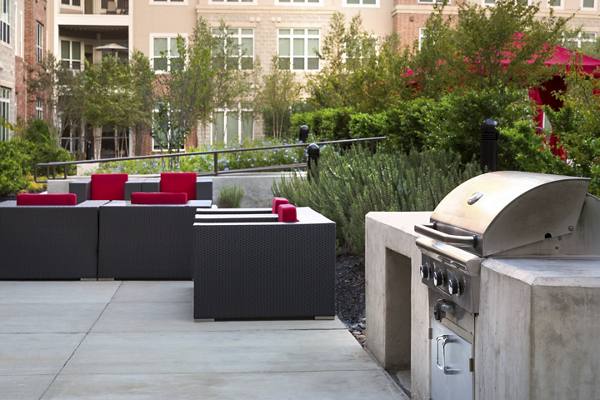 grill area at District at Washington Apartments