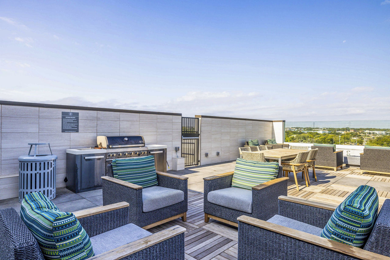 Roof deck at Zoey