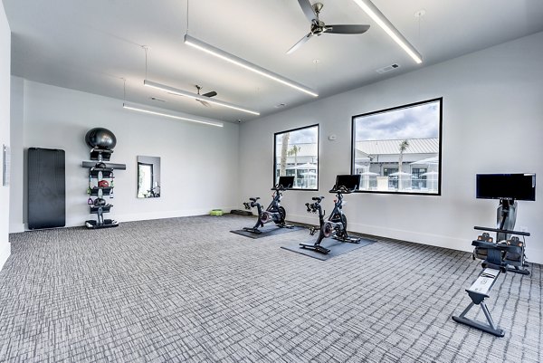 yoga/spin studio at Tacara Dove Creek Apartments