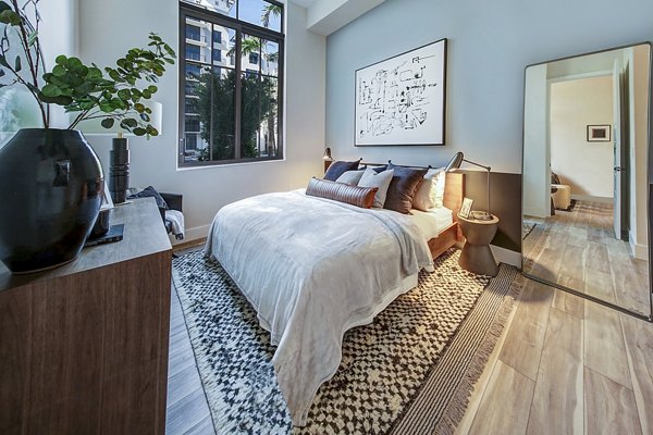 bedroom at The Ellsworth Apartments