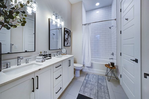 bathroom at The Ellsworth Apartments