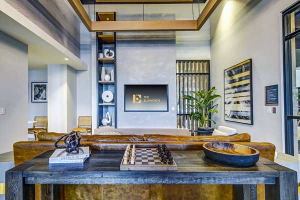 Clubhouse with modern amenities at The Ellsworth Apartments, a luxury Greystar community in a prime location