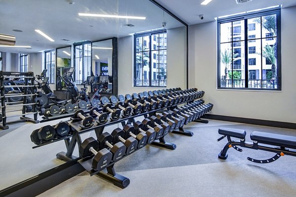 fitness center at The Ellsworth Apartments