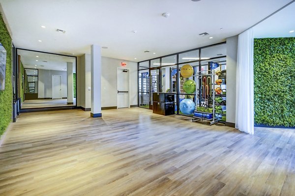 yoga studio at The Ellsworth Apartments