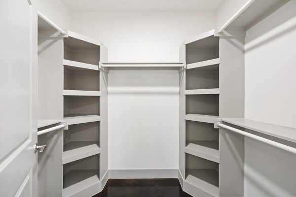 closet at The Oliver Apartments