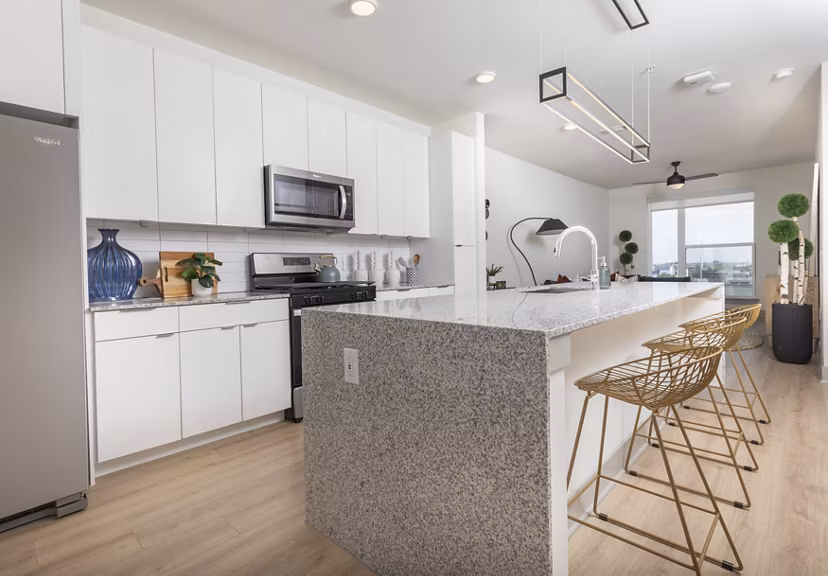 kitchen at The Oliver Apartments