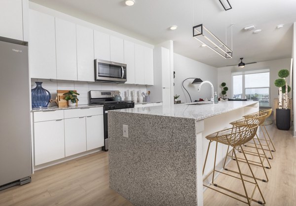 kitchen at The Oliver Apartments