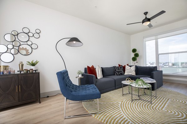 living room at The Oliver Apartments
