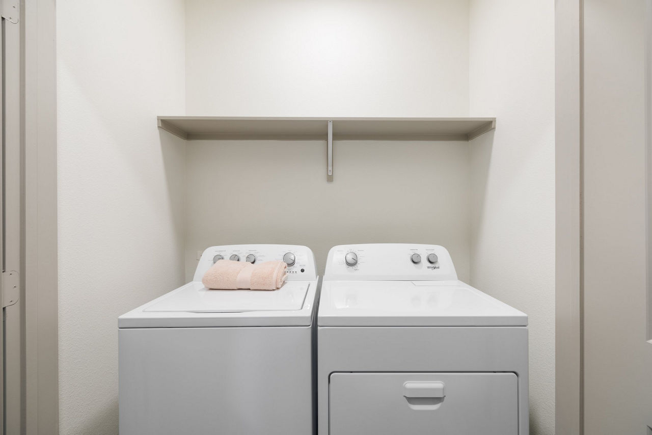 Laundry room at The Oliver
