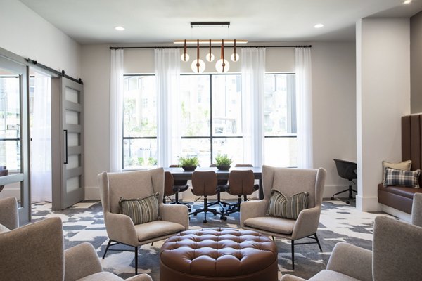 Clubhouse at Broadstone Bryson: Elegant community center featuring plush seating and modern decor, perfect for socializing or events