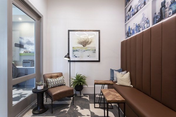 Modern clubhouse at Broadstone Bryson Apartments featuring luxury amenities and stylish interiors for social gatherings and community events