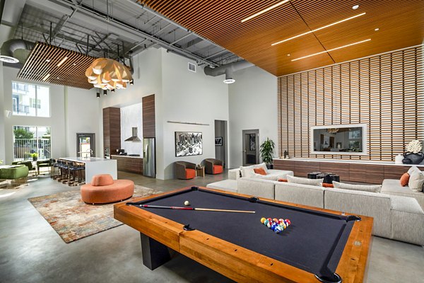 clubhouse game room at Aston at Gateway Apartments