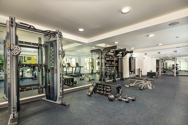 fitness center at Aston at Gateway Apartments