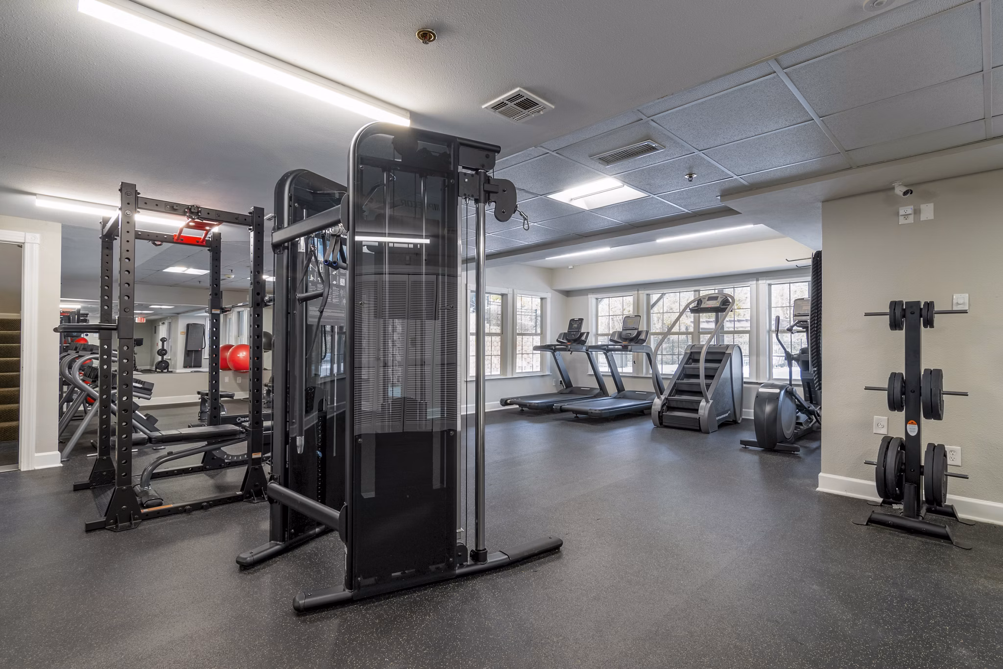 fitness center at Wild Oak Apartments