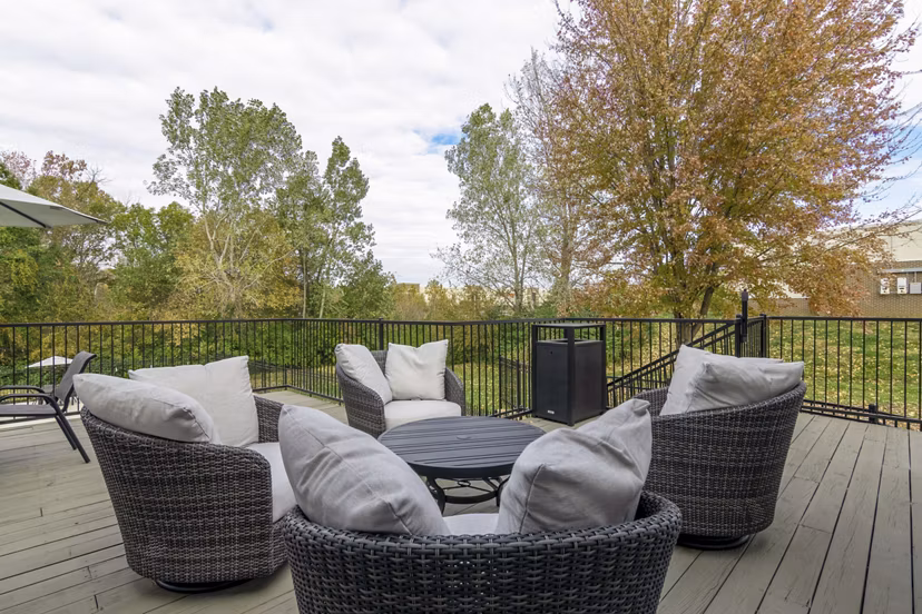 patio at Wild Oak Apartments 
