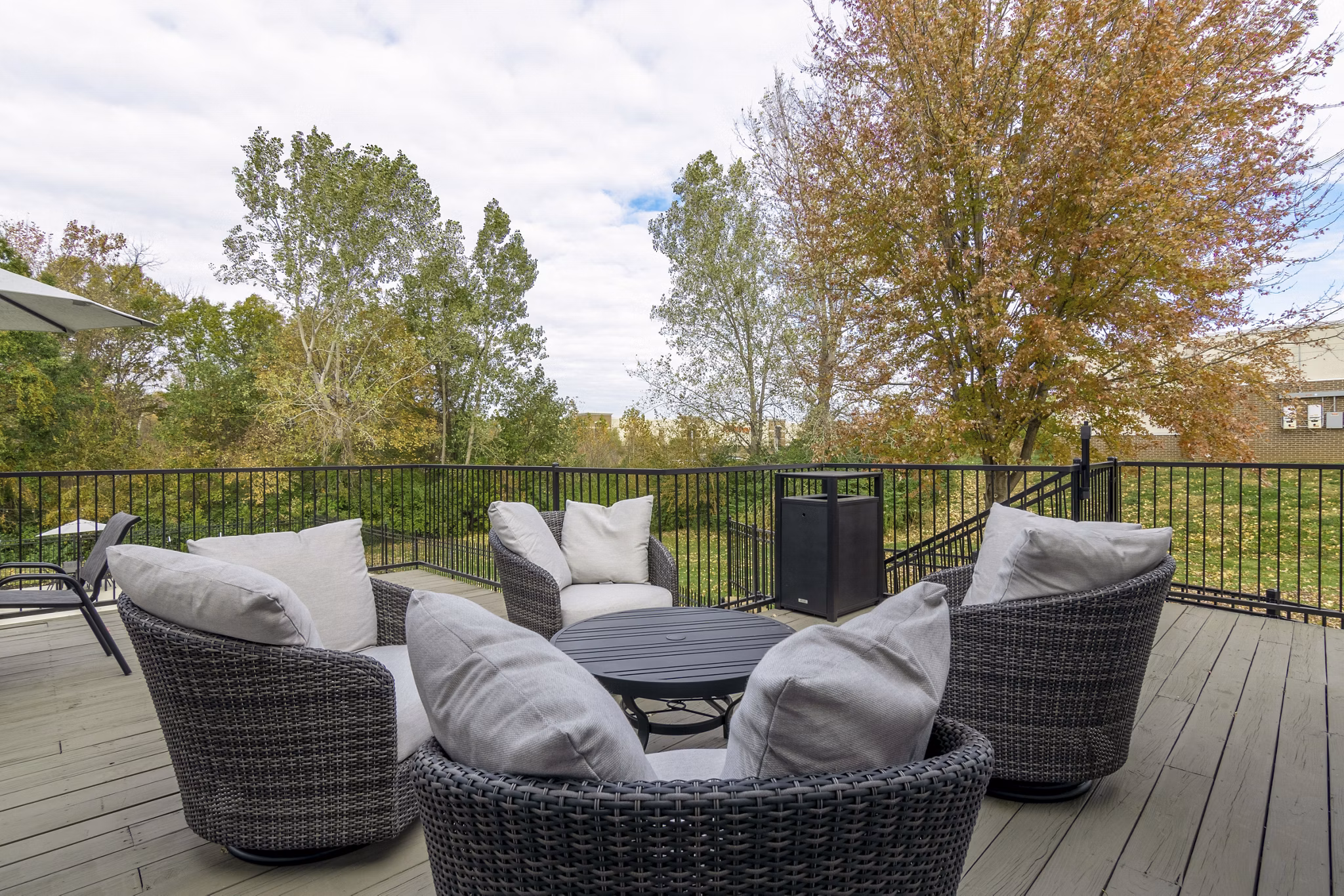 patio at Wild Oak Apartments 
