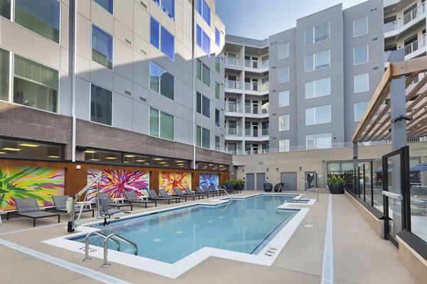 pool at The Blake Apartments