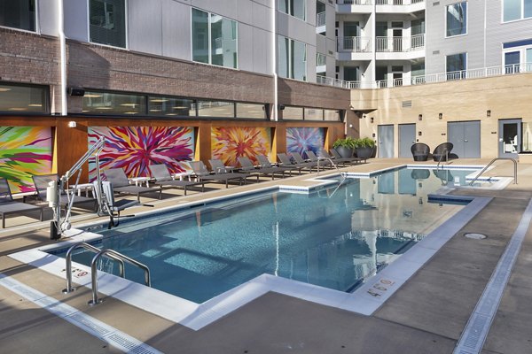 pool at The Blake Apartments