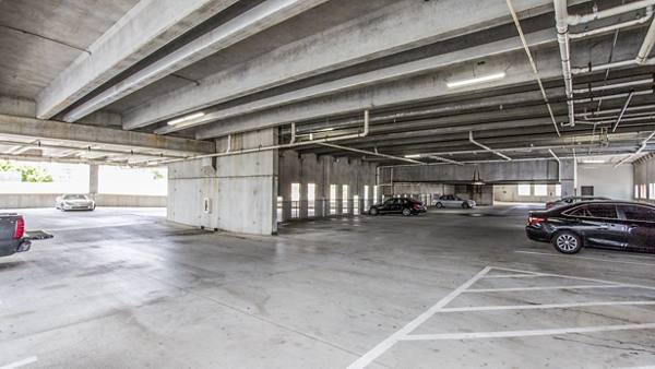 garage/covered parking at SkylineATL Apartments