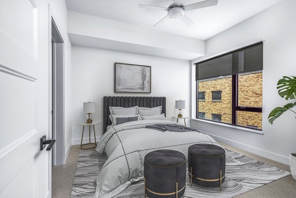 bedroom at NOVEL RiNo by Crescent Communities Apartments
