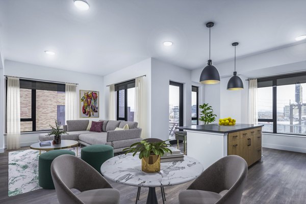 dining room at NOVEL RiNo by Crescent Communities Apartments