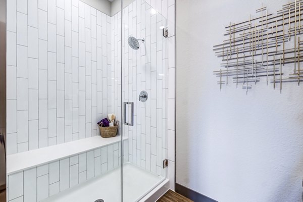 bathroom at Novus Apartments