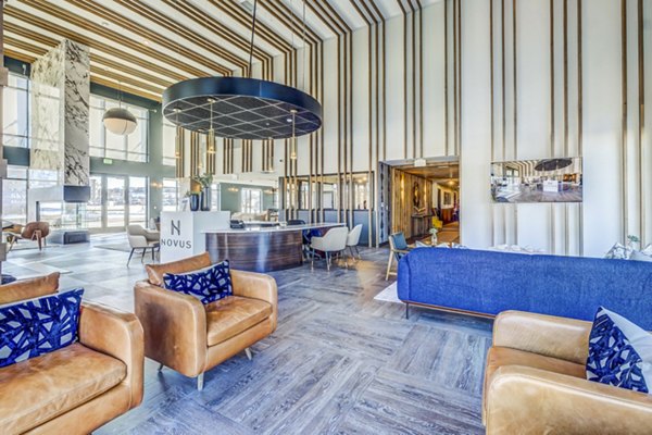 clubhouse/lobby at Novus Apartments