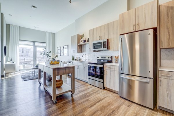 kitchen at Novus Apartments